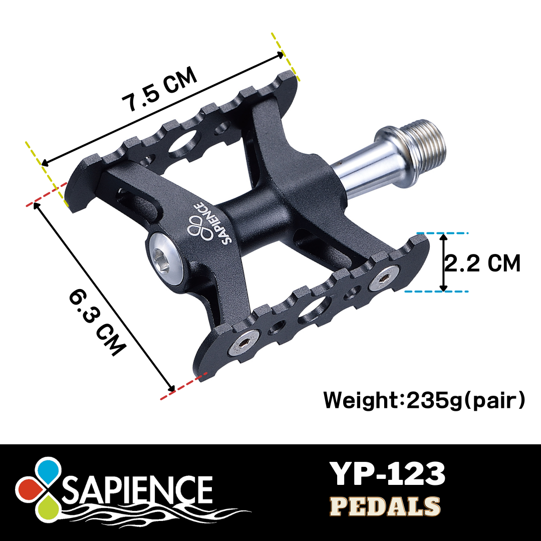 Sapience Alloy CNC Pedal YP-123 Lightweight for Road Bike