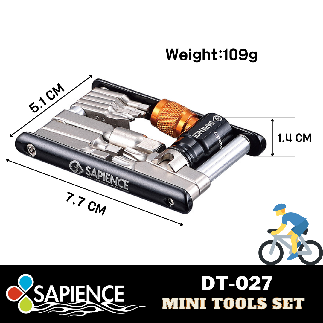 Sapience DT-027 13 in 1 multifunction folding tool set for cycling