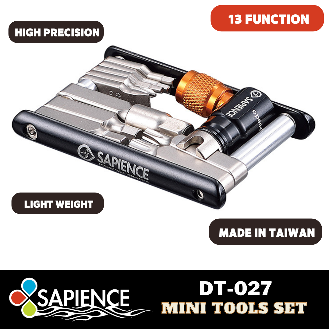 Sapience DT-027 13 in 1 multifunction folding tool set for cycling