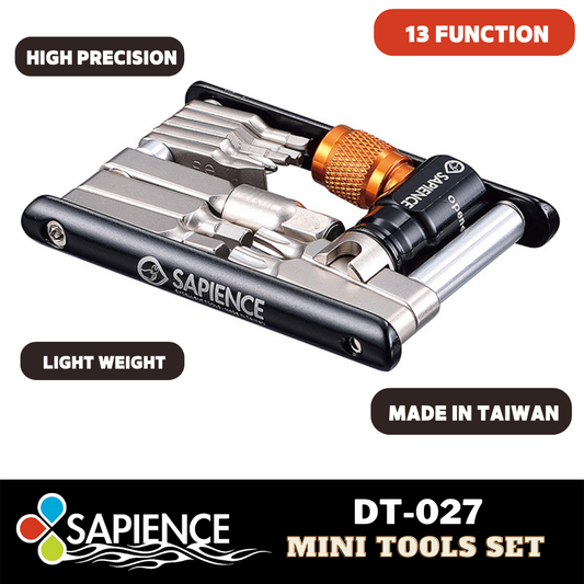 Sapience DT-027 サイクリング用 13 in 1 多機能折りたたみツールセット